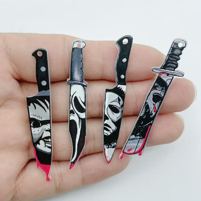 Jewelry Making Supplies - อะคริลิกสำหรับทำเครื่องประดับฮาโลวีน 10 ชิ้น จี้ DIY ต่างหู