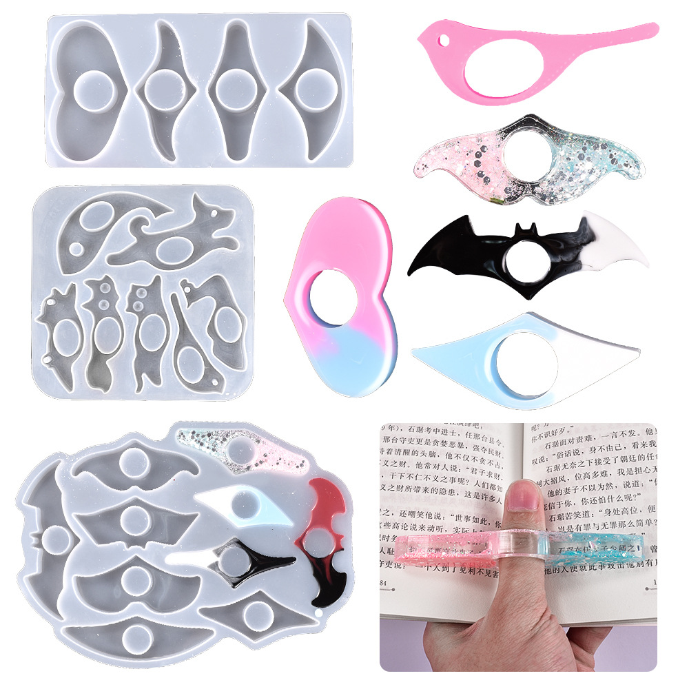 Jewelry Making Books - DIY กระจกคริสตัลซิลิโคนแม่พิมพ์ Multi-สไตล์แหวนหนังสืออ่านเครื่องมือแหวนสำหรับเครื่องประดับทำ