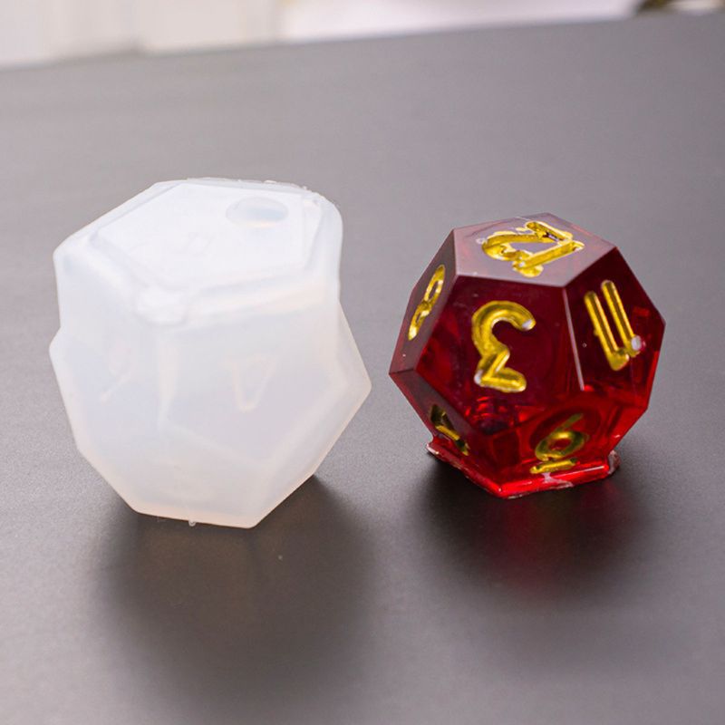 Jewelry Making Game - 8 รูปร่างลูกเต๋าเรซินแม่พิมพ์จำนวนจดหมาย Polyhedral ลูกเต๋าแม่พิมพ์สำหรับอีพ็อกซี่หล่อสำหรับ DIY ส่วนบุคคลลูกเต๋าทำ