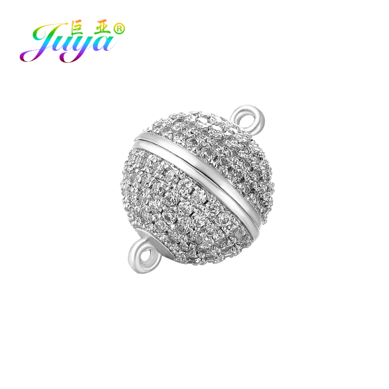 Jewelry Making School - Juya ลูกปัดแฮนด์เมดเครื่องประดับค้นพบ4ขนาดตะขอแม่เหล็กที่แข็งแรงสำหรับผู้หญิงคริสตัลสร้อยข้อมือไข่มุกสร้อยคอทำ