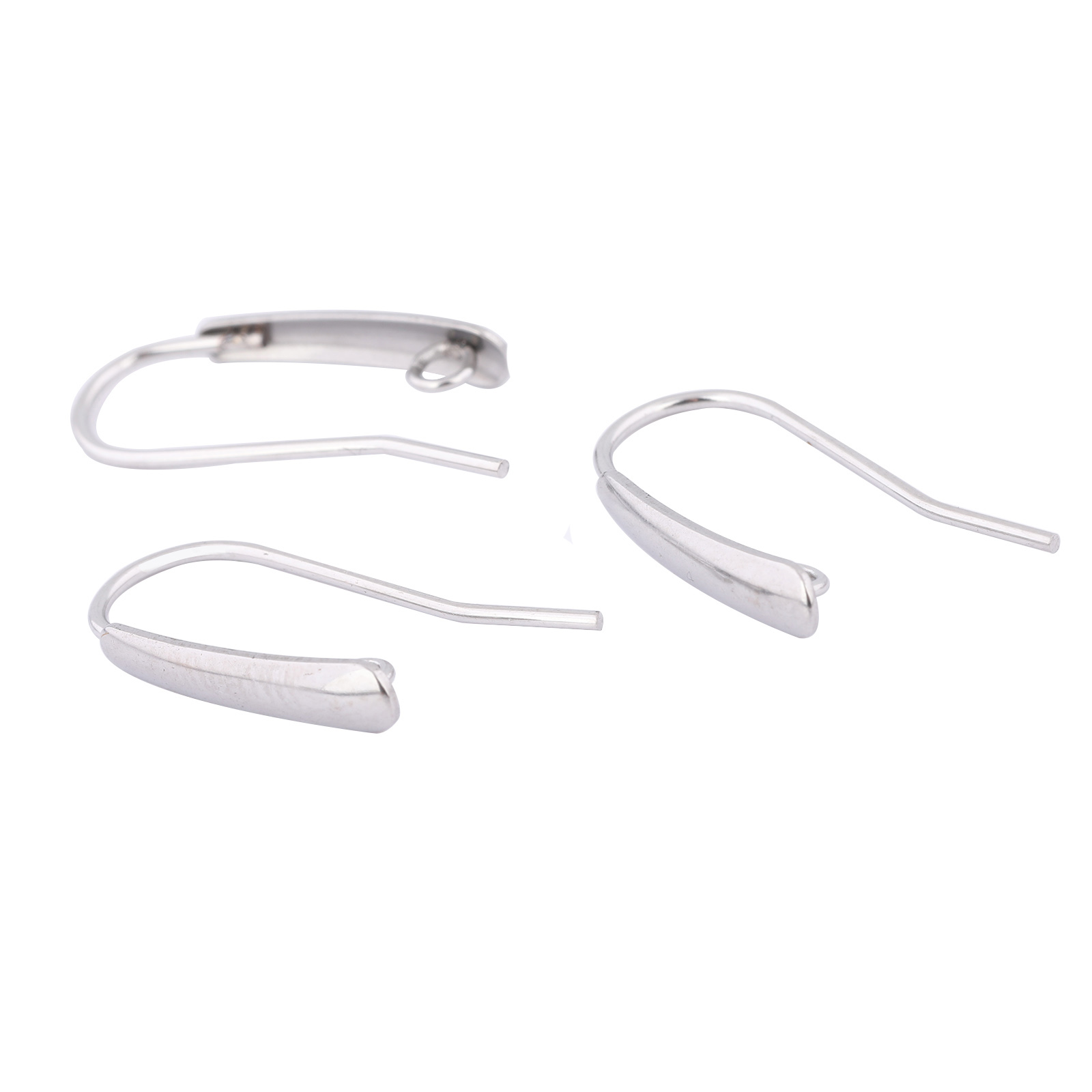 Jewelry Making Supplies - 40pcs สแตนเลสสตีลตะขอต่างหูผลการค้นหา LOOP DIY หูลวด Clasps
