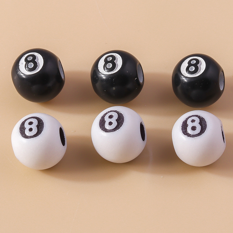 50ชิ้น3D เรซิ่นสีดำไม่มี8เม็ดเ - Jewelry Making Game บทวิจารณ์และราคา