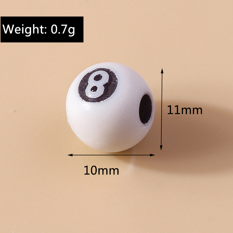 50ชิ้น3D เรซิ่นสีดำไม่มี8เม็ดเ - Jewelry Making Game บทวิจารณ์และราคา