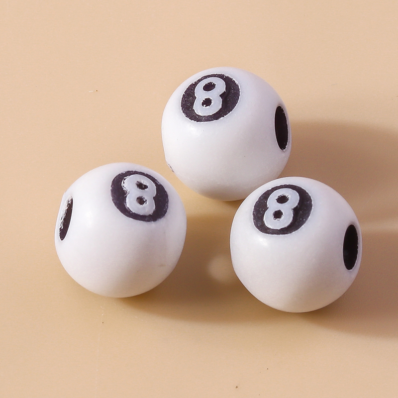 50ชิ้น3D เรซิ่นสีดำไม่มี8เม็ดเ - Jewelry Making Game บทวิจารณ์และราคา