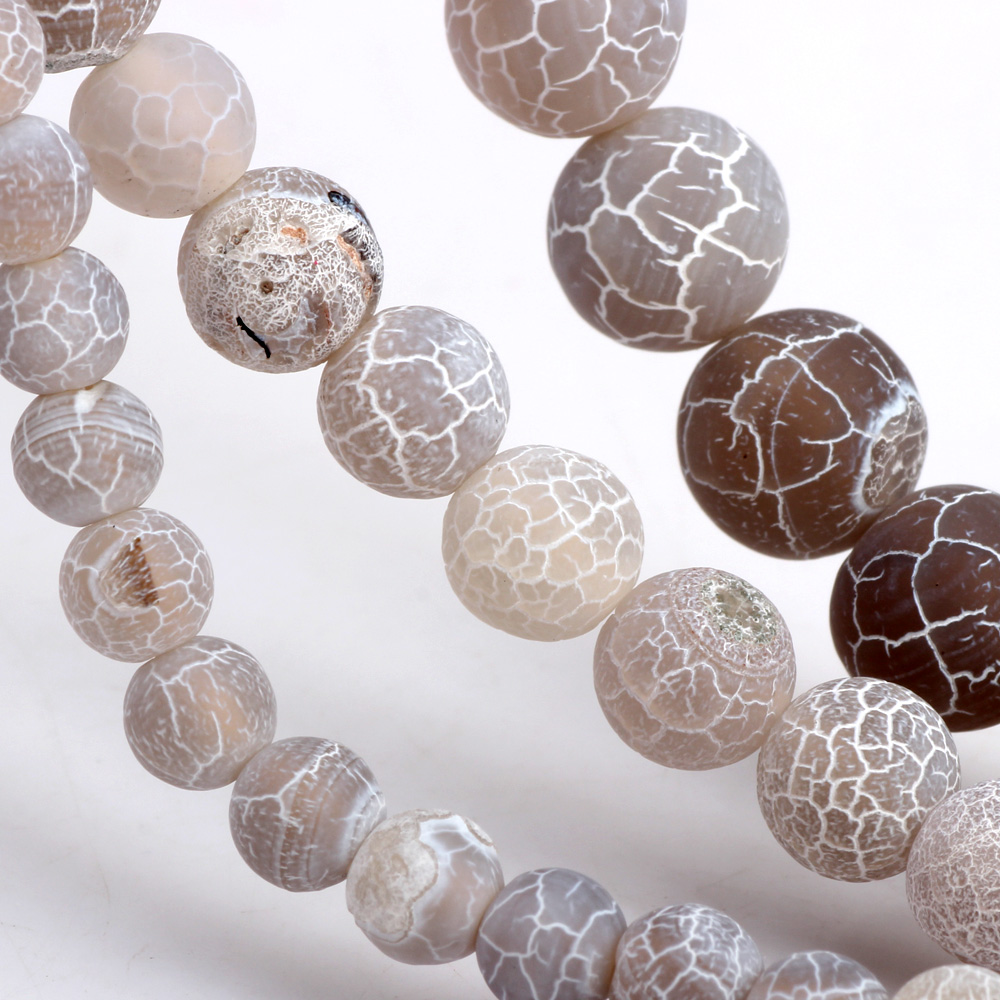 ลูกปัดไม้สนธรรมชาติลายเส้นสีขา - Jewelry Making Gemstones บทวิจารณ์และราคา