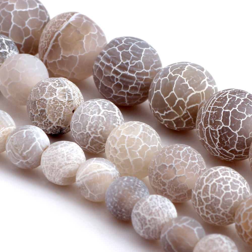 ลูกปัดไม้สนธรรมชาติลายเส้นสีขา - Jewelry Making Gemstones บทวิจารณ์และราคา