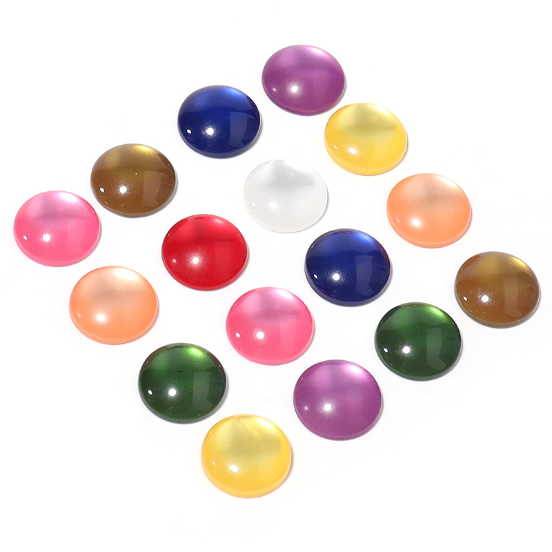 50 ชิ้น คาโบชองเรซินหลากสีเลีย - Jewelry Making Gemstones บทวิจารณ์และราคา