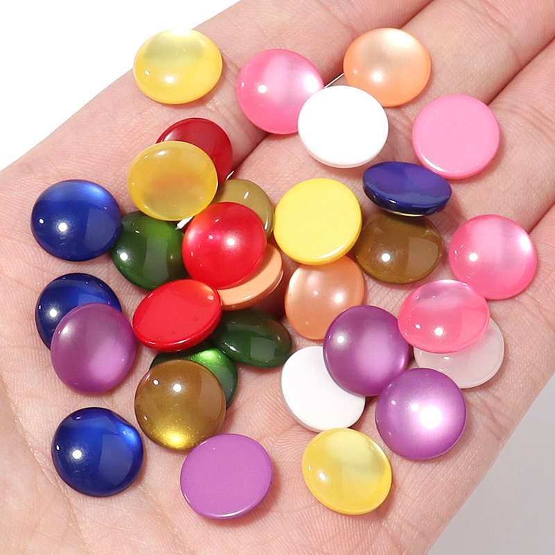 50 ชิ้น คาโบชองเรซินหลากสีเลีย - Jewelry Making Gemstones บทวิจารณ์และราคา