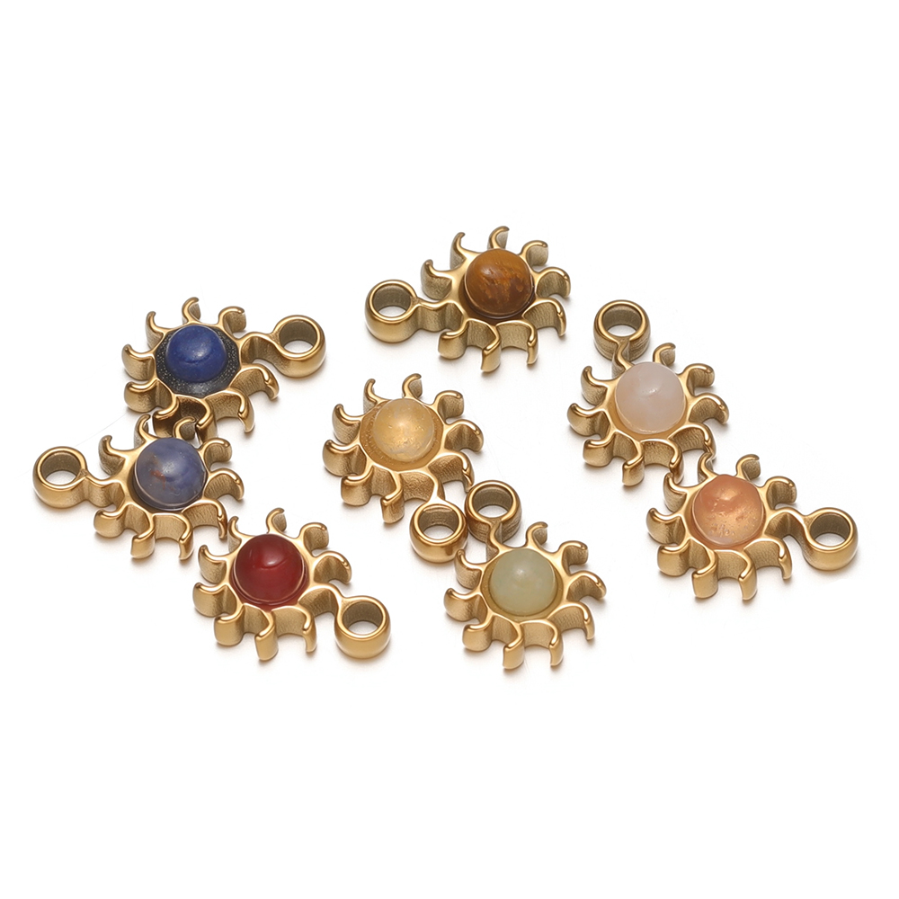 จี้หินธรรมชาติรูปดอกทานตะวันขน - Jewelry Making For Kids บทวิจารณ์และราคา