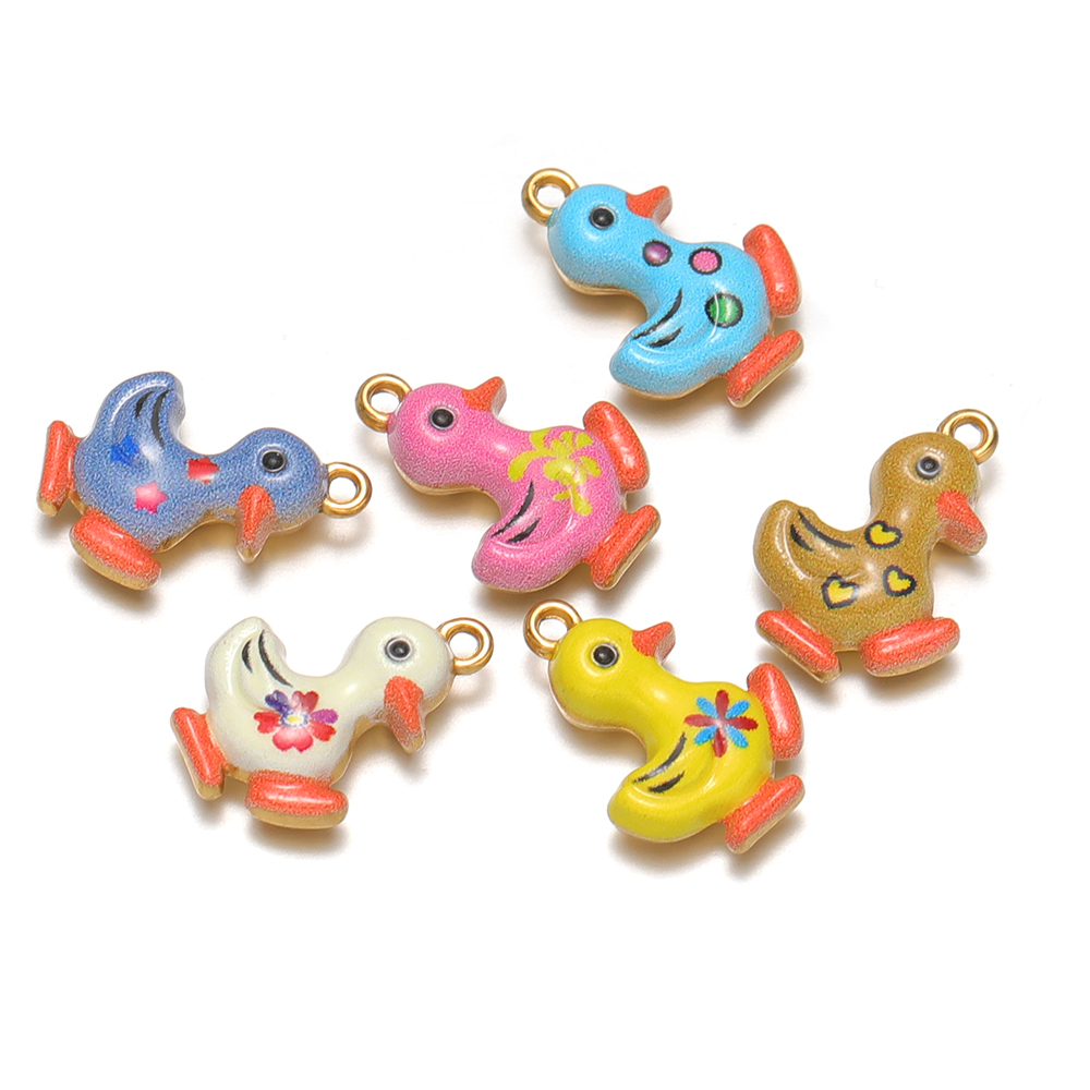 จี้รูปเป็ดน้อยน่ารักเคลือบสีสแ - Jewelry Making For Kids บทวิจารณ์และราคา