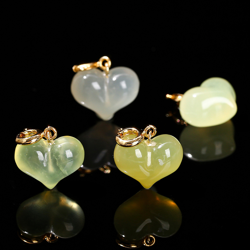 1ชิ้นจี้หินธรรมชาติสีเขียวอ่อน - Jewelry Making Light บทวิจารณ์และราคา