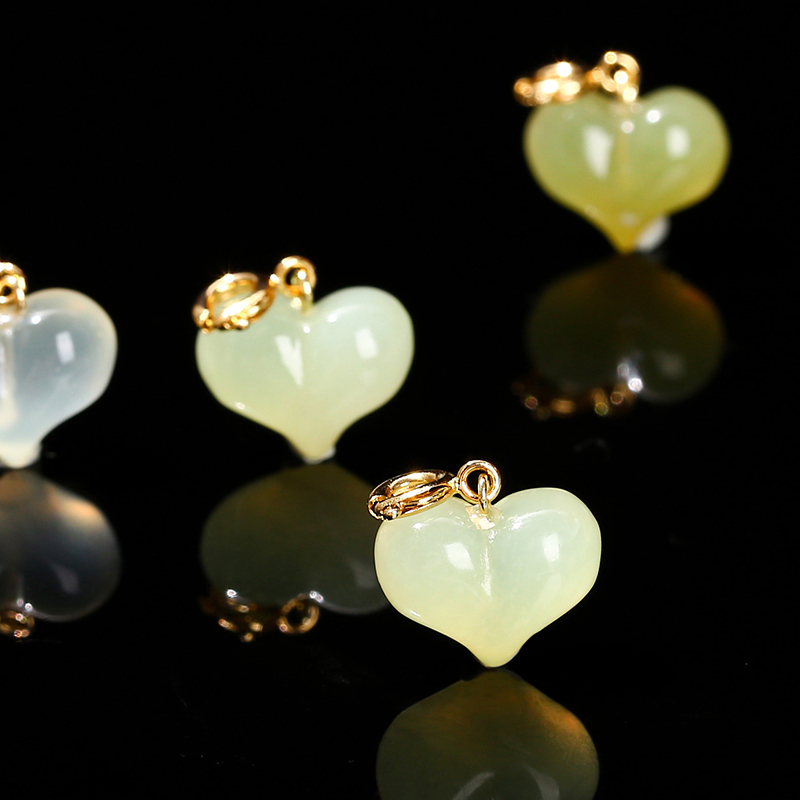 1ชิ้นจี้หินธรรมชาติสีเขียวอ่อน - Jewelry Making Light บทวิจารณ์และราคา