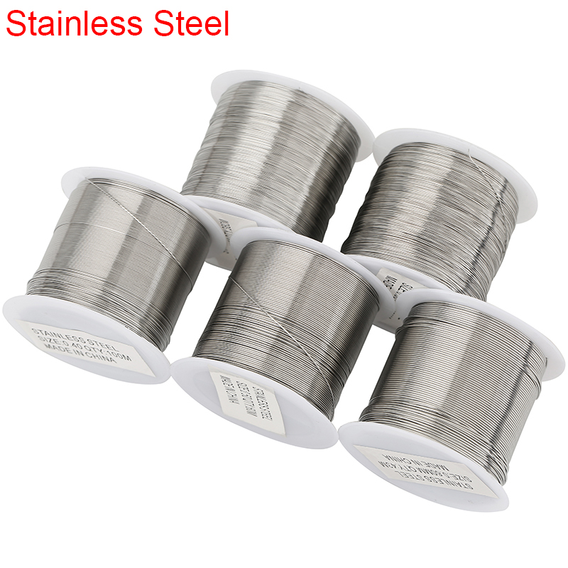 1 ม้วนสแตนเลสสตีลประดับด้วยลูก - Jewelry Making Thread บทวิจารณ์และราคา