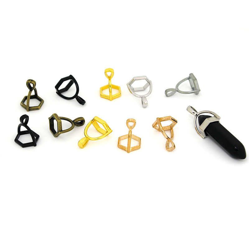 20 ชิ้นอัญมณีหกเหลี่ยมหมวกหินธ - Jewelry Making School บทวิจารณ์และราคา
