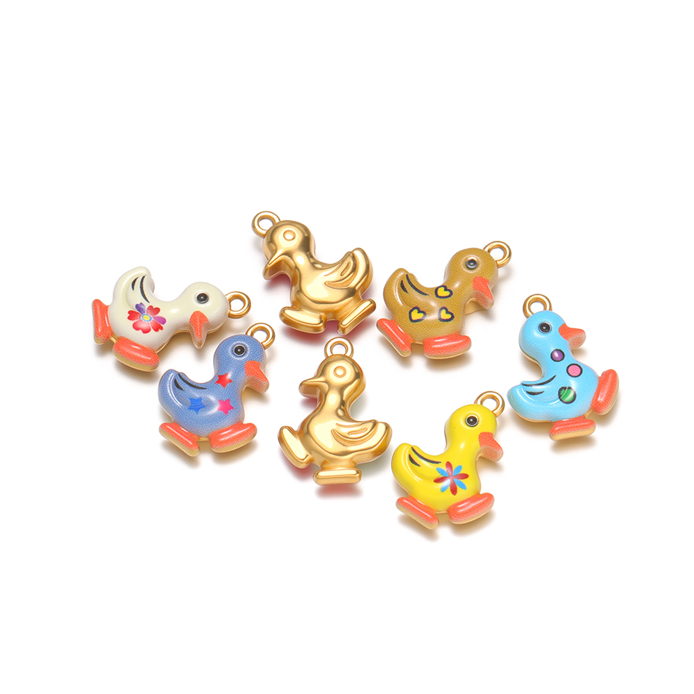 จี้รูปเป็ดเคลือบสีสันสดใส 4 ชิ - Jewelry Making For Kids บทวิจารณ์และราคา