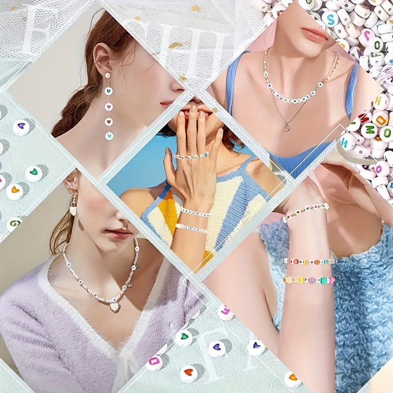 ลูกปัดอะคริลิกรูปตัวอักษรทรงกล - Jewelry Making Thread บทวิจารณ์และราคา