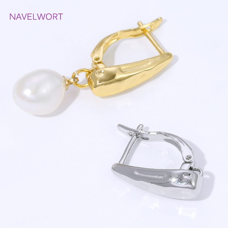 ตะขอเกี่ยวต่างหูแบบเรียบ ชุบทอ - Jewelry Making Supplies บทวิจารณ์และราคา