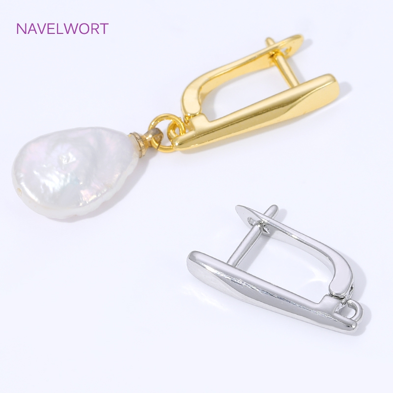 ตะขอเกี่ยวต่างหูแบบเรียบ ชุบทอ - Jewelry Making Supplies บทวิจารณ์และราคา