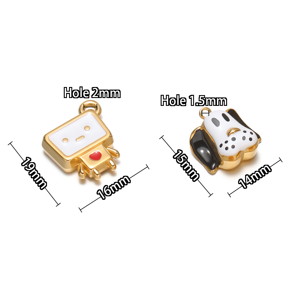 จี้ห้อยรูปสุนัขการ์ตูนเคลือบสแ - Jewelry Making For Kids บทวิจารณ์และราคา