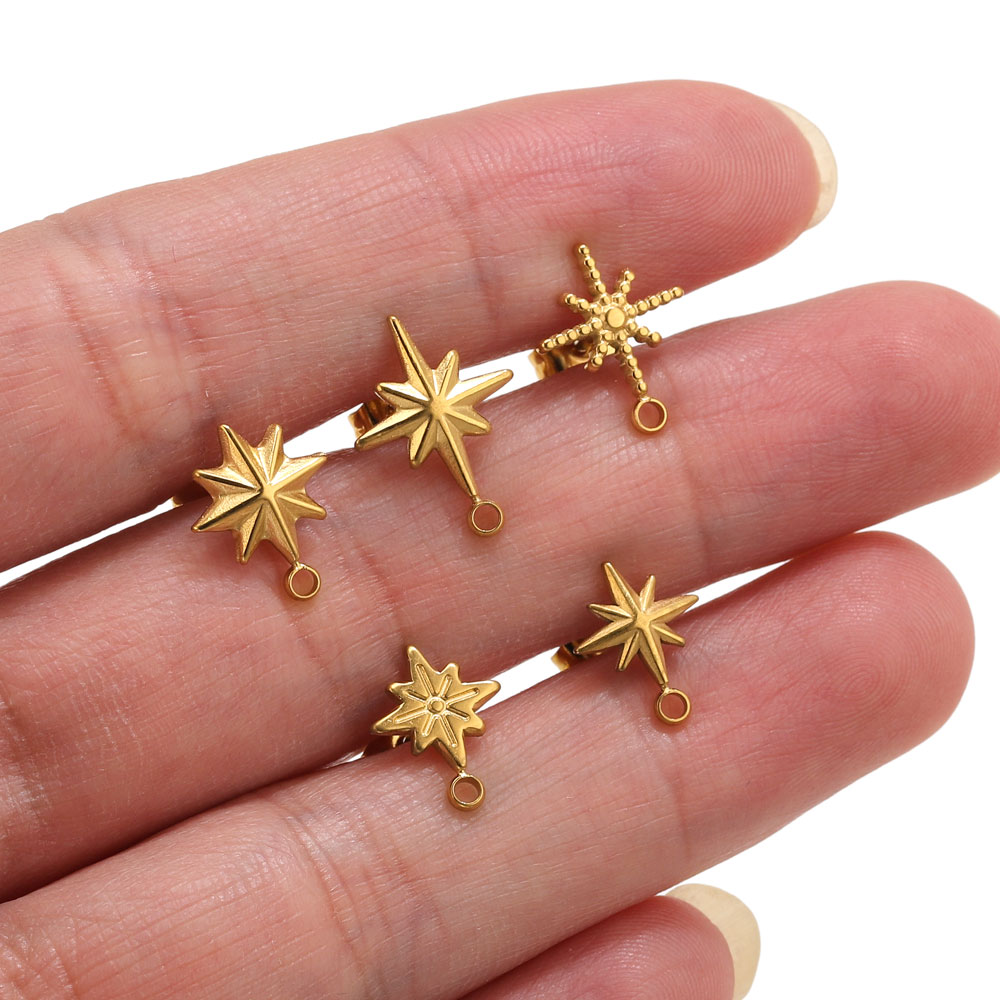 ต่างหูสแตนเลสรูปดาว 6 ชิ้น สำห - Jewelry Making Beginners บทวิจารณ์และราคา
