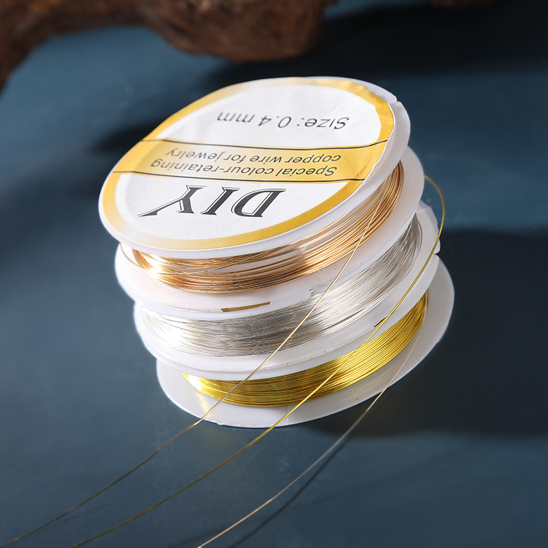 ลวดทองแดงสีเงิน 1 ม้วน ขนาด 0. - Jewelry Making Thread บทวิจารณ์และราคา