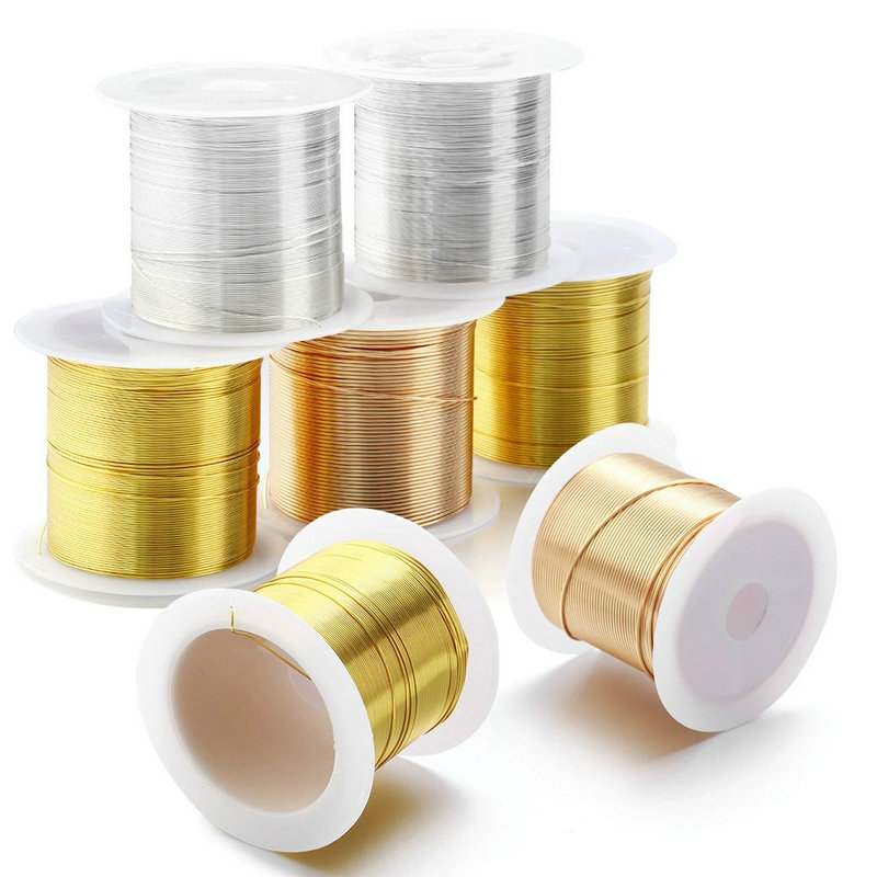 0.3-1.0 มม.เครื่องประดับทองแดง - Jewelry Making Thread บทวิจารณ์และราคา