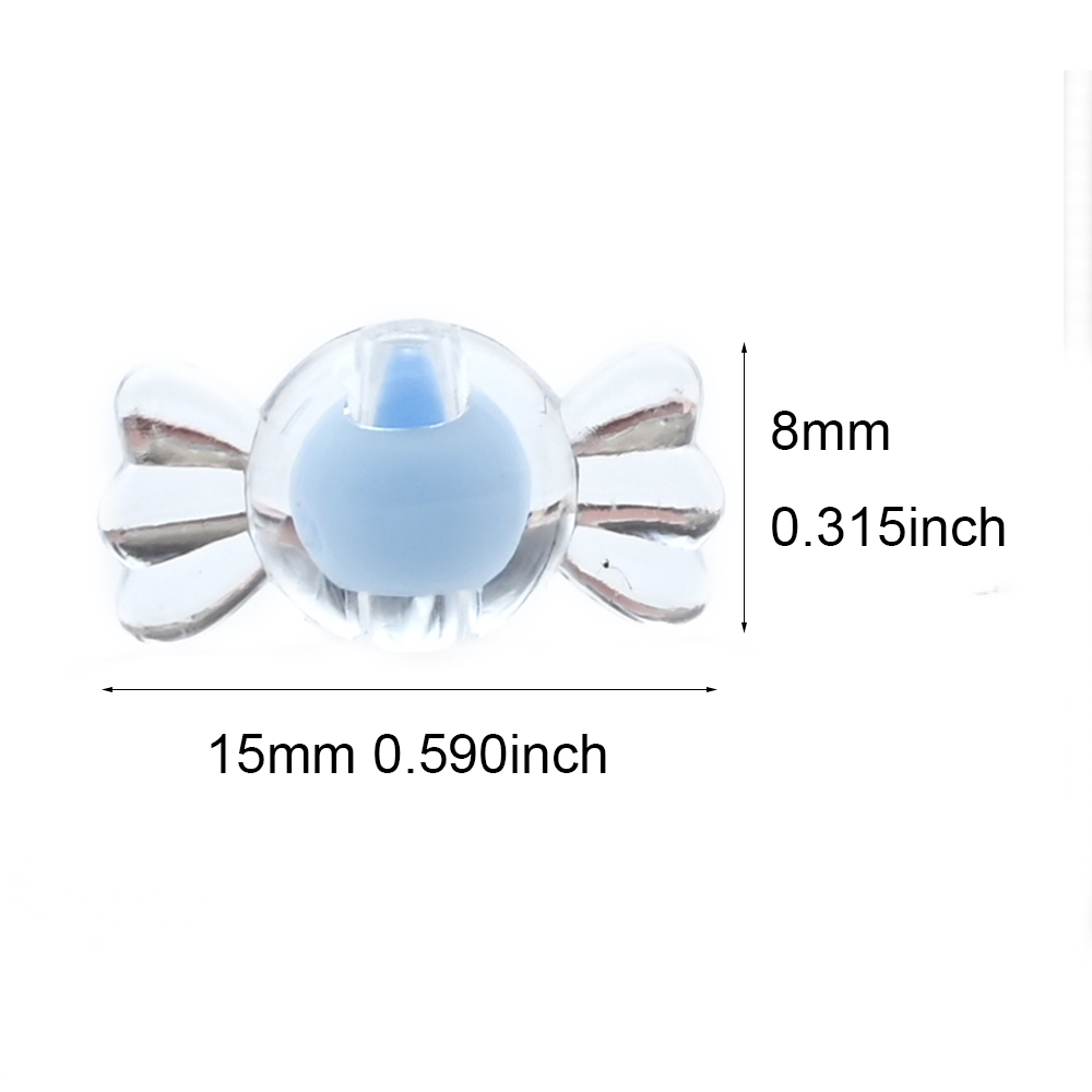 15x8 มม.Candy รูปลูกปัดอะคริลิ - Jewelry Making For Kids บทวิจารณ์และราคา