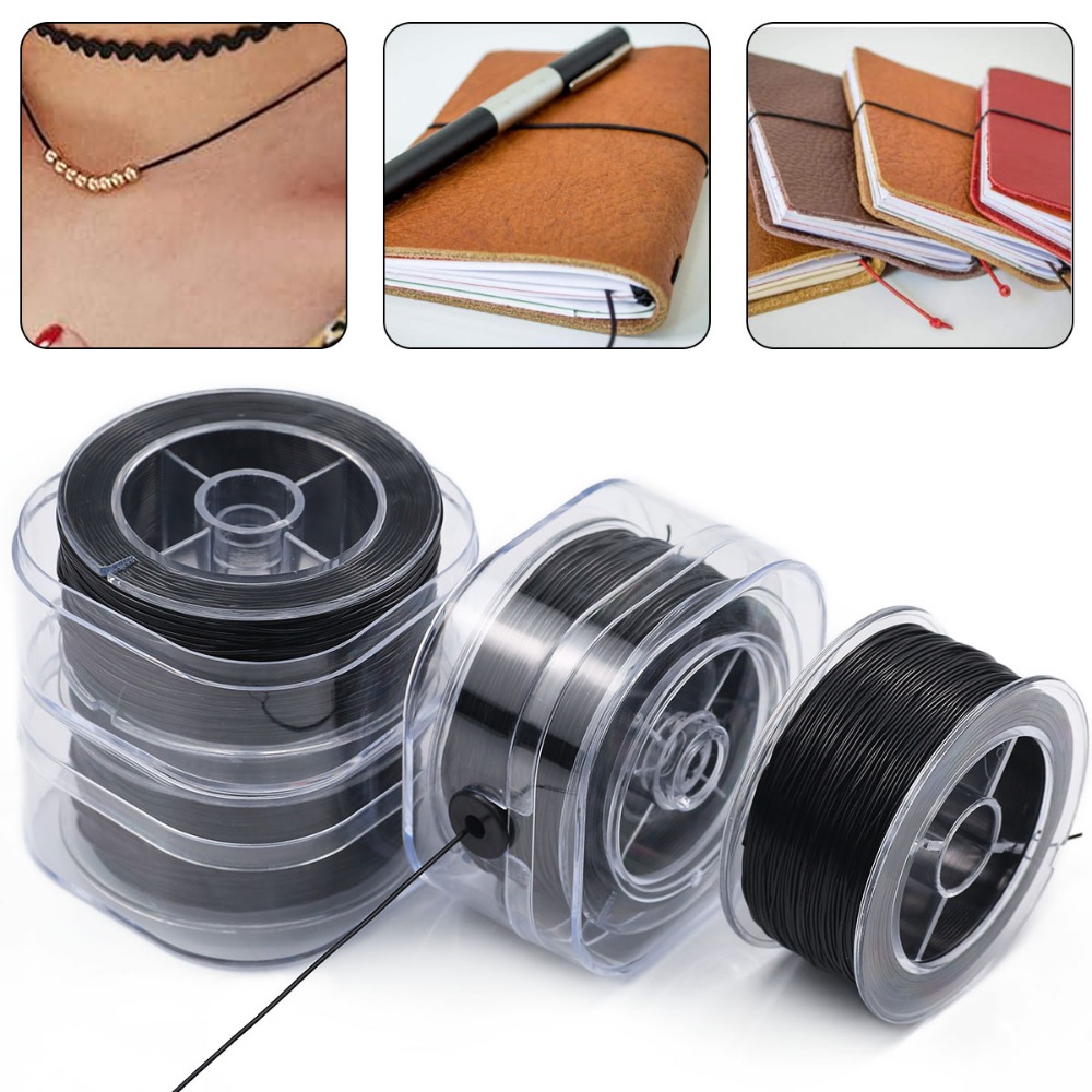 เชือกยางยืดสีดำขนาด 0.5-1 มม.  - Jewelry Making Beginners บทวิจารณ์และราคา