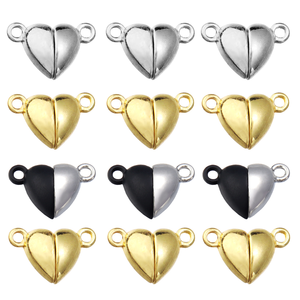ตัวล็อคแม่เหล็กรูปหัวใจโลหะผสม - Jewelry Making School บทวิจารณ์และราคา