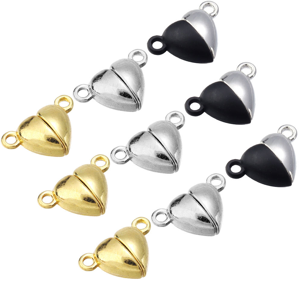 ตัวล็อคแม่เหล็กรูปหัวใจโลหะผสม - Jewelry Making School บทวิจารณ์และราคา