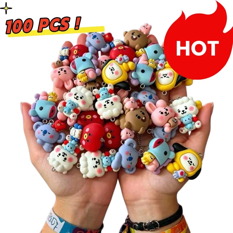 ชุด 7 ชิ้น BT21 ชาร์มการ์ตูนเร - Jewelry Making Supplies บทวิจารณ์และราคา