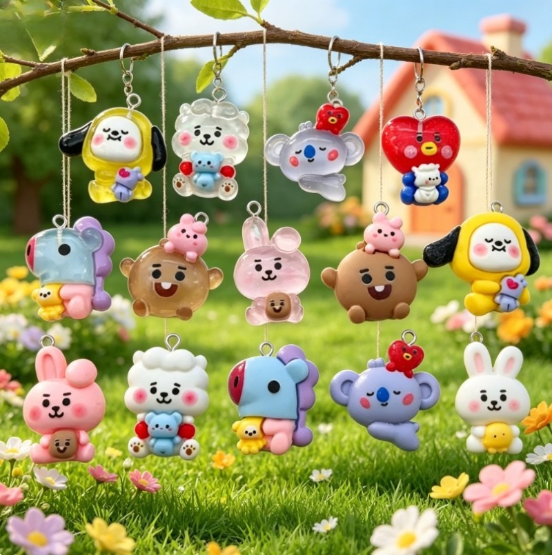 ชุด 7 ชิ้น BT21 ชาร์มการ์ตูนเร - Jewelry Making Supplies บทวิจารณ์และราคา