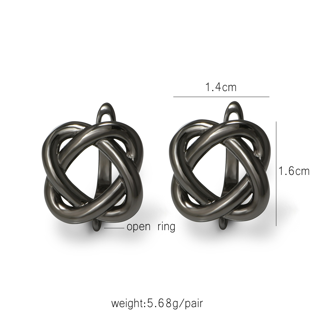 YANASI ต่างหูทองเหลืองสีดำ 1 ค - Jewelry Making School บทวิจารณ์และราคา
