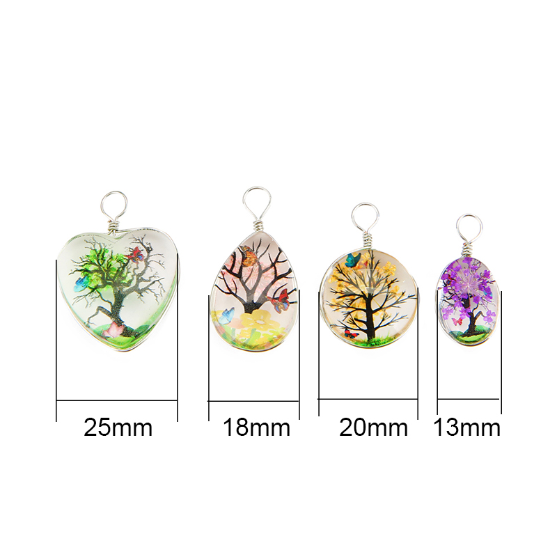 จี้คริสตัลรูปต้นไม้หลากสี 5 ชิ - Jewelry Making Beginners บทวิจารณ์และราคา