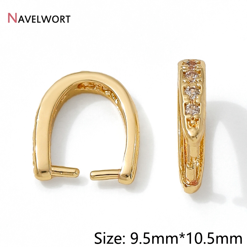 ตะขอเกี่ยวจี้ทองเหลืองชุบทอง 1 - Jewelry Making School บทวิจารณ์และราคา