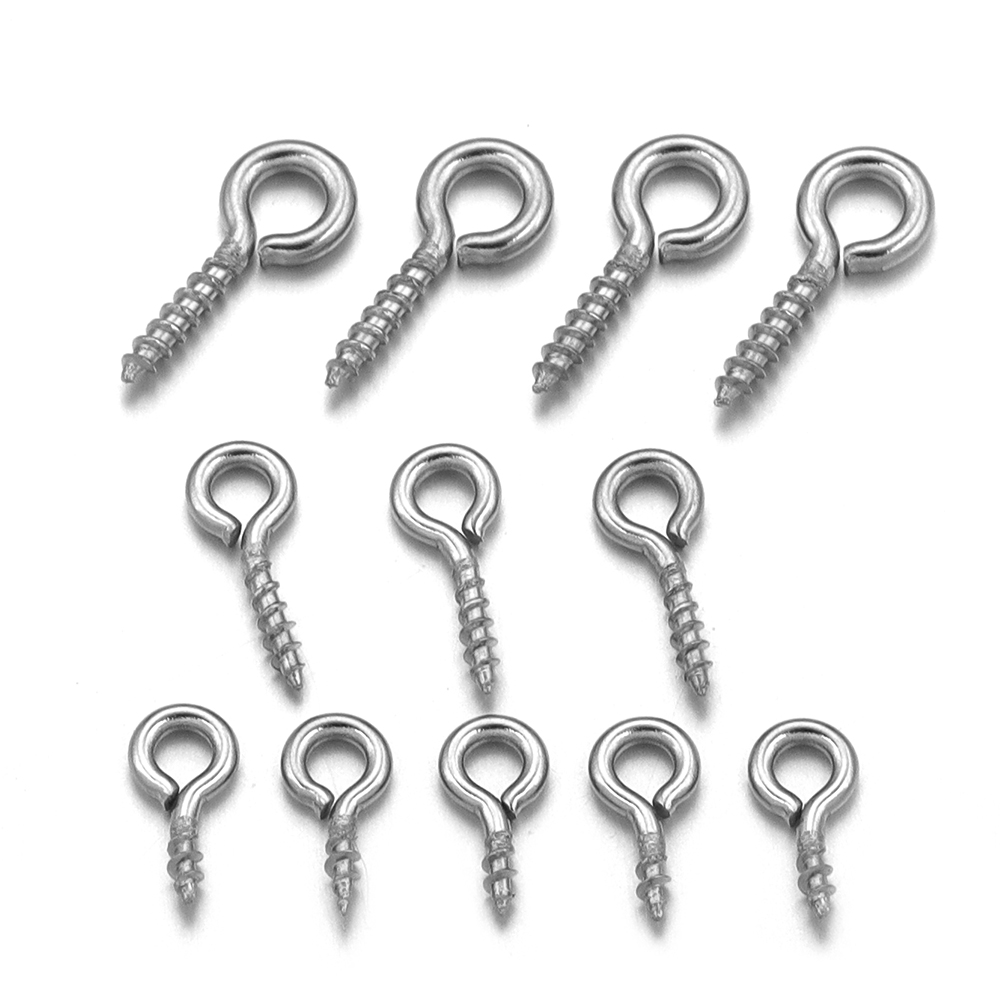 100 ชิ้น/ล็อตสแตนเลสมินิสกรู P - Jewelry Making Thread บทวิจารณ์และราคา