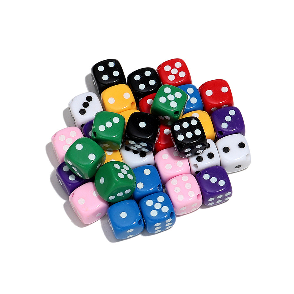 ลูกปัดอะคริลิคหลากสีสัน 10 ชิ้ - Jewelry Making Game บทวิจารณ์และราคา