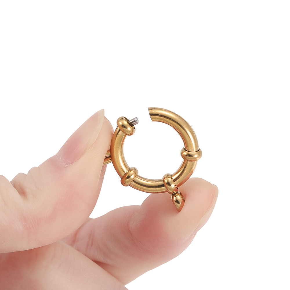 ตะขอเกี่ยวสปริงทรงกลมสแตนเลส 2 - Jewelry Making School บทวิจารณ์และราคา