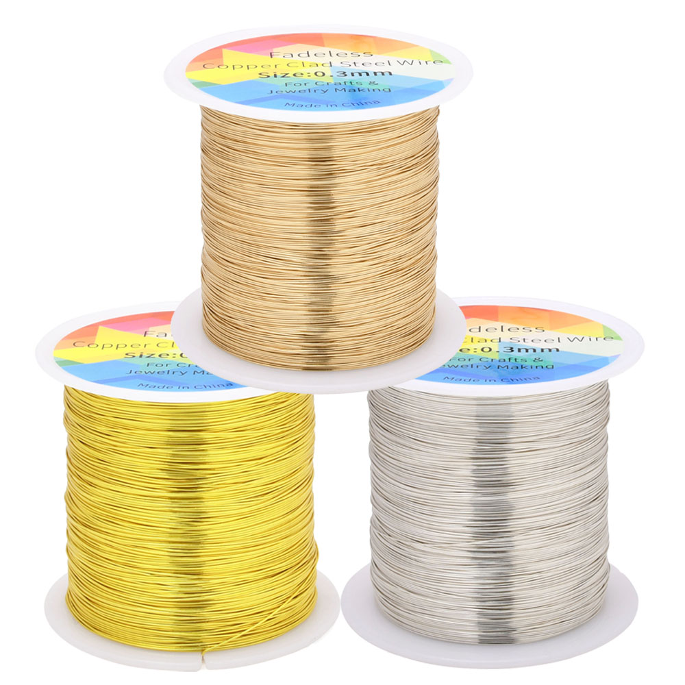 100 M/328ft Fadeless ทองแดงหุ้ - Jewelry Making Thread บทวิจารณ์และราคา