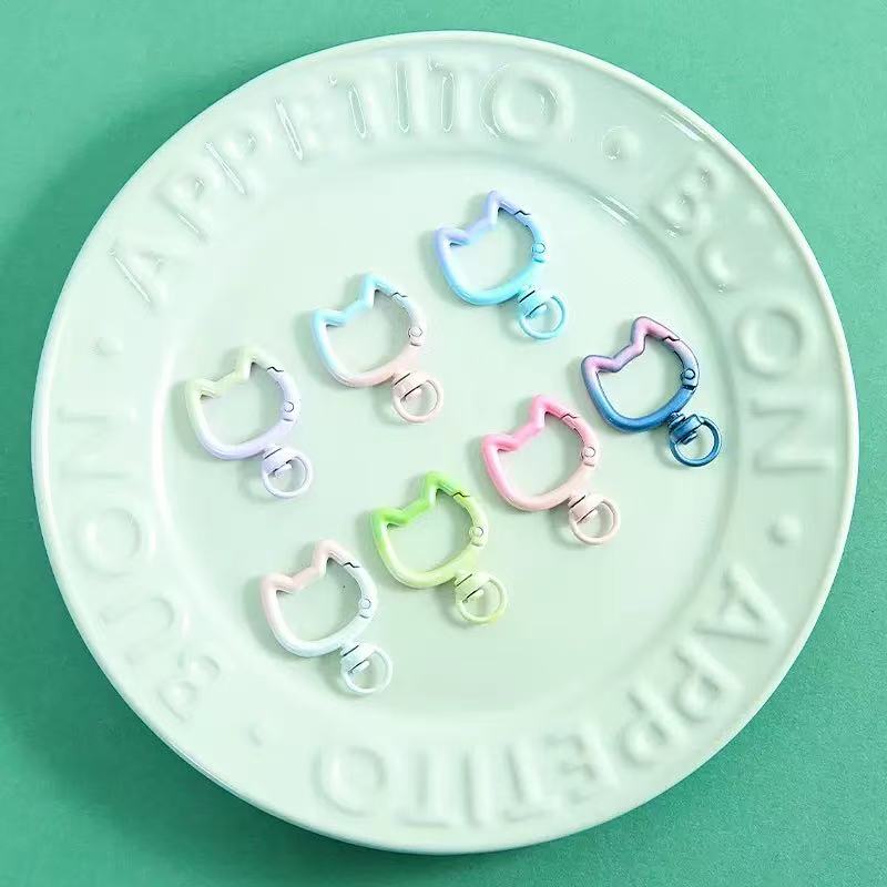 พวงกุญแจรูปแมวน่ารักแบบไล่สี 5 - Jewelry Making Supplies บทวิจารณ์และราคา